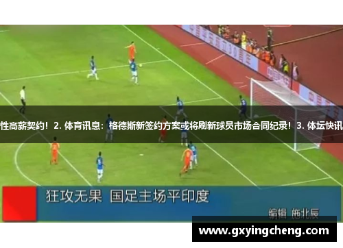 1. 体育新闻：乌度卡预计将获得历史性高薪契约！2. 体育讯息：格德斯新签约方案或将刷新球员市场合同纪录！3. 体坛快讯：法比奥拉传出高薪引进专属新条约！